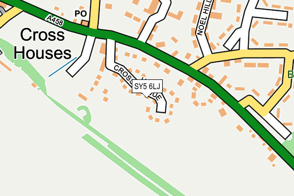 SY5 6LJ map - OS OpenMap – Local (Ordnance Survey) SY5 6LJ map - OS OpenMap – Local (Ordnance Survey)