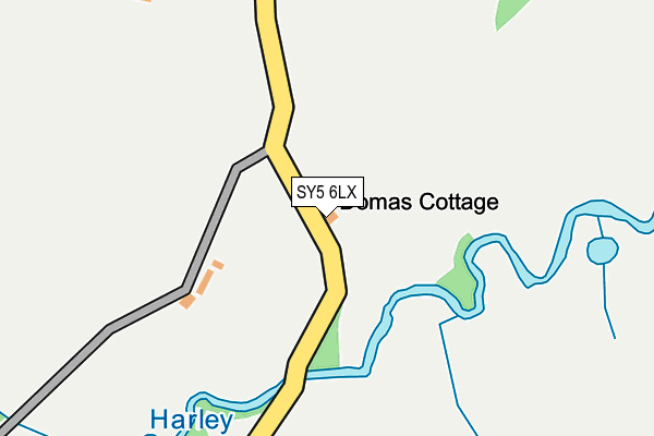 SY5 6LX map - OS OpenMap – Local (Ordnance Survey) SY5 6LX map - OS OpenMap – Local (Ordnance Survey)