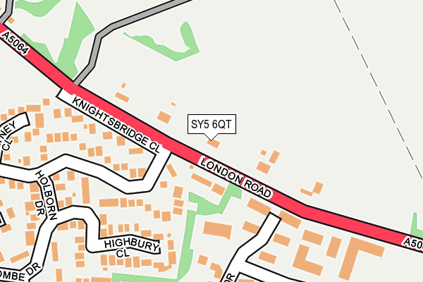 SY5 6QT map - OS OpenMap – Local (Ordnance Survey) SY5 6QT map - OS OpenMap – Local (Ordnance Survey)