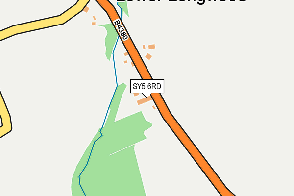 SY5 6RD map - OS OpenMap – Local (Ordnance Survey) SY5 6RD map - OS OpenMap – Local (Ordnance Survey)