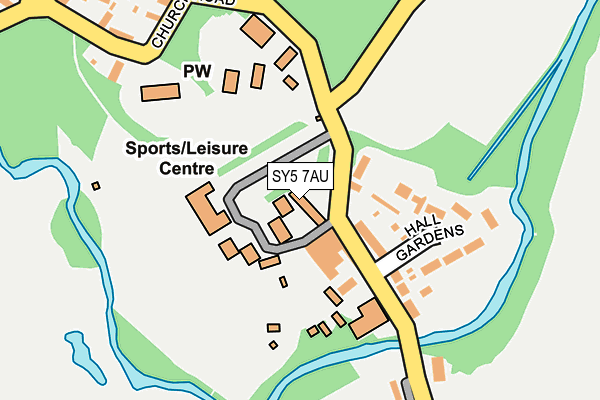 SY5 7AU map - OS OpenMap – Local (Ordnance Survey) SY5 7AU map - OS OpenMap – Local (Ordnance Survey)