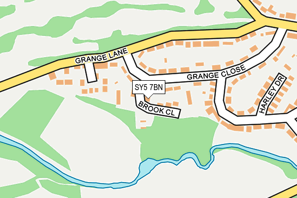 SY5 7BN map - OS OpenMap – Local (Ordnance Survey) SY5 7BN map - OS OpenMap – Local (Ordnance Survey)