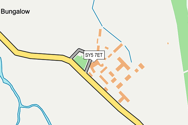 SY5 7ET map - OS OpenMap – Local (Ordnance Survey) SY5 7ET map - OS OpenMap – Local (Ordnance Survey)