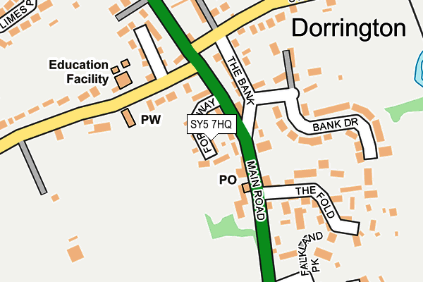 SY5 7HQ map - OS OpenMap – Local (Ordnance Survey) SY5 7HQ map - OS OpenMap – Local (Ordnance Survey)