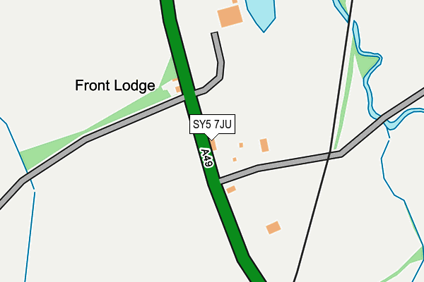 SY5 7JU map - OS OpenMap – Local (Ordnance Survey) SY5 7JU map - OS OpenMap – Local (Ordnance Survey)