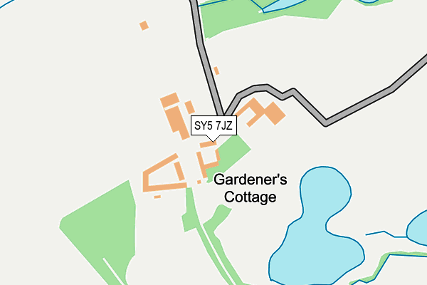SY5 7JZ map - OS OpenMap – Local (Ordnance Survey)