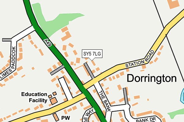 SY5 7LG map - OS OpenMap – Local (Ordnance Survey) SY5 7LG map - OS OpenMap – Local (Ordnance Survey)