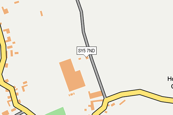 SY5 7ND map - OS OpenMap – Local (Ordnance Survey) SY5 7ND map - OS OpenMap – Local (Ordnance Survey)