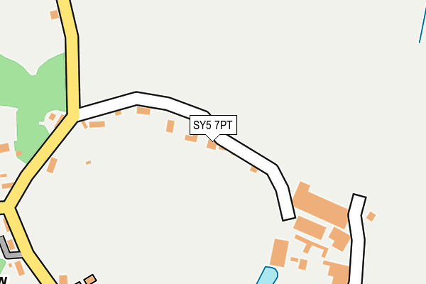 SY5 7PT map - OS OpenMap – Local (Ordnance Survey) SY5 7PT map - OS OpenMap – Local (Ordnance Survey)