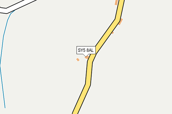 SY5 8AL map - OS OpenMap – Local (Ordnance Survey) SY5 8AL map - OS OpenMap – Local (Ordnance Survey)