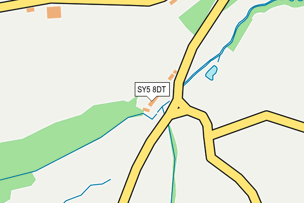 SY5 8DT map - OS OpenMap – Local (Ordnance Survey) SY5 8DT map - OS OpenMap – Local (Ordnance Survey)