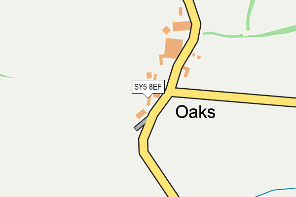 SY5 8EF map - OS OpenMap – Local (Ordnance Survey) SY5 8EF map - OS OpenMap – Local (Ordnance Survey)