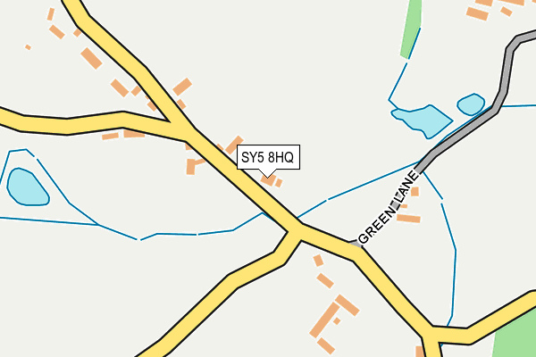 SY5 8HQ map - OS OpenMap – Local (Ordnance Survey)