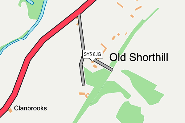 SY5 8JG map - OS OpenMap – Local (Ordnance Survey) SY5 8JG map - OS OpenMap – Local (Ordnance Survey)