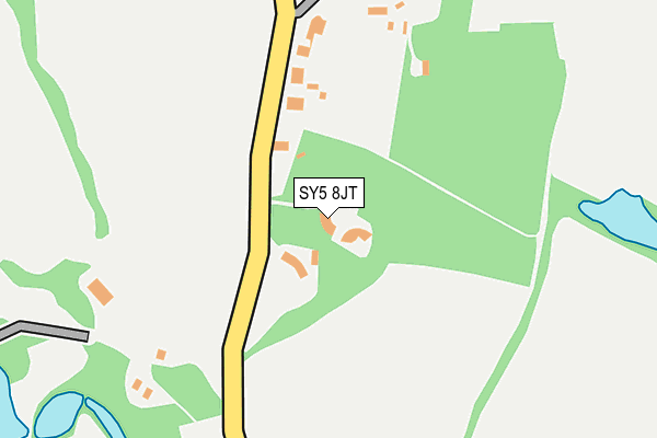 SY5 8JT map - OS OpenMap – Local (Ordnance Survey) SY5 8JT map - OS OpenMap – Local (Ordnance Survey)