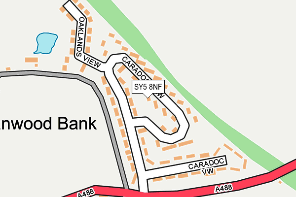 SY5 8NF map - OS OpenMap – Local (Ordnance Survey) SY5 8NF map - OS OpenMap – Local (Ordnance Survey)