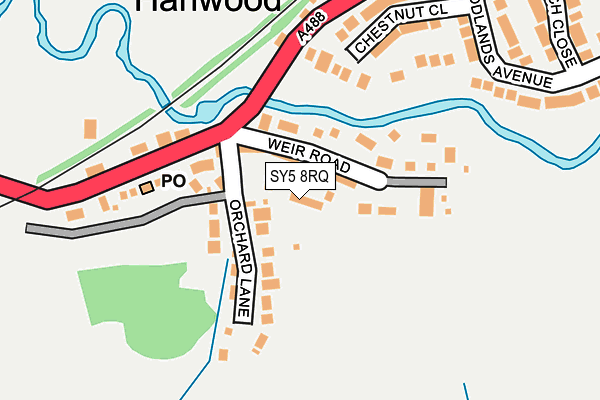 SY5 8RQ map - OS OpenMap – Local (Ordnance Survey) SY5 8RQ map - OS OpenMap – Local (Ordnance Survey)