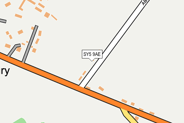 SY5 9AE map - OS OpenMap – Local (Ordnance Survey) SY5 9AE map - OS OpenMap – Local (Ordnance Survey)