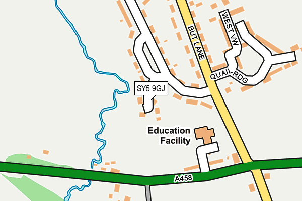 SY5 9GJ map - OS OpenMap – Local (Ordnance Survey) SY5 9GJ map - OS OpenMap – Local (Ordnance Survey)