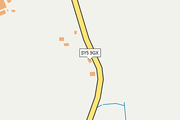 SY5 9GX map - OS OpenMap – Local (Ordnance Survey) SY5 9GX map - OS OpenMap – Local (Ordnance Survey)