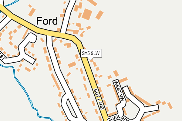 SY5 9LW map - OS OpenMap – Local (Ordnance Survey) SY5 9LW map - OS OpenMap – Local (Ordnance Survey)