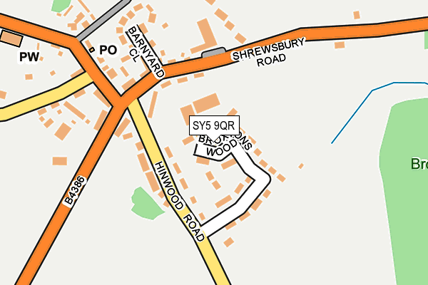 SY5 9QR map - OS OpenMap – Local (Ordnance Survey) SY5 9QR map - OS OpenMap – Local (Ordnance Survey)