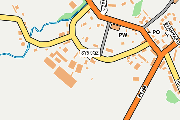 SY5 9QZ map - OS OpenMap – Local (Ordnance Survey) SY5 9QZ map - OS OpenMap – Local (Ordnance Survey)