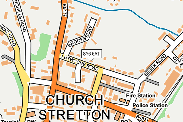 SY6 6AT map - OS OpenMap – Local (Ordnance Survey) SY6 6AT map - OS OpenMap – Local (Ordnance Survey)