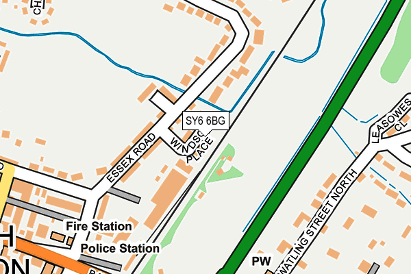 SY6 6BG map - OS OpenMap – Local (Ordnance Survey) SY6 6BG map - OS OpenMap – Local (Ordnance Survey)