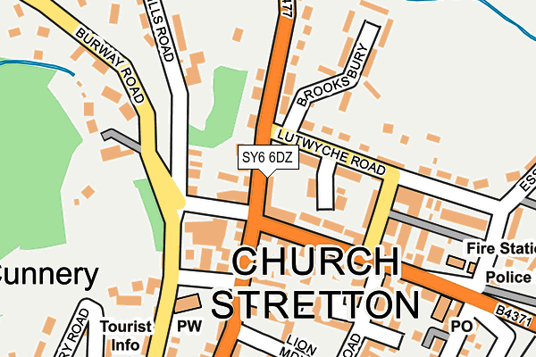 SY6 6DZ map - OS OpenMap – Local (Ordnance Survey) SY6 6DZ map - OS OpenMap – Local (Ordnance Survey)