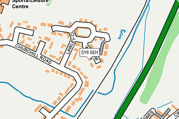 SY6 6EH map - OS OpenMap – Local (Ordnance Survey) SY6 6EH map - OS OpenMap – Local (Ordnance Survey)