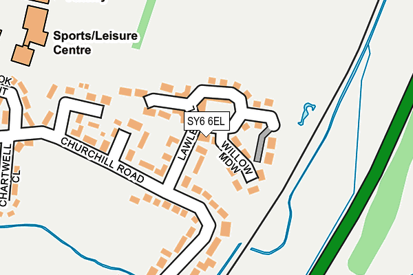 SY6 6EL map - OS OpenMap – Local (Ordnance Survey) SY6 6EL map - OS OpenMap – Local (Ordnance Survey)