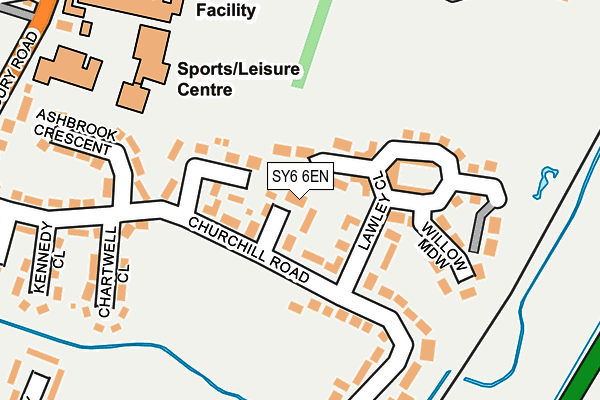 SY6 6EN map - OS OpenMap – Local (Ordnance Survey) SY6 6EN map - OS OpenMap – Local (Ordnance Survey)