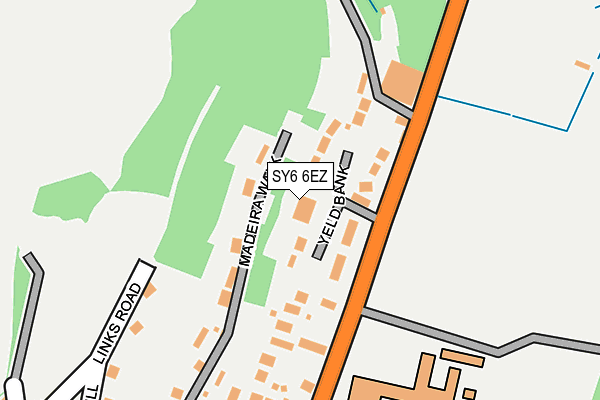 SY6 6EZ map - OS OpenMap – Local (Ordnance Survey) SY6 6EZ map - OS OpenMap – Local (Ordnance Survey)