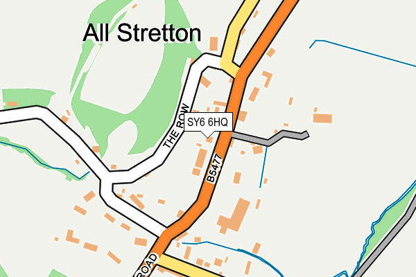 SY6 6HQ map - OS OpenMap – Local (Ordnance Survey) SY6 6HQ map - OS OpenMap – Local (Ordnance Survey)