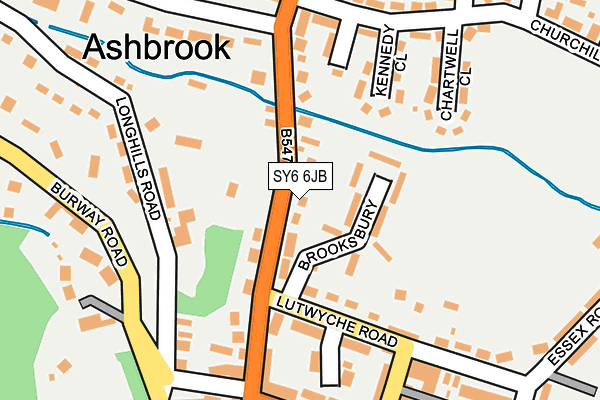 SY6 6JB map - OS OpenMap – Local (Ordnance Survey) SY6 6JB map - OS OpenMap – Local (Ordnance Survey)
