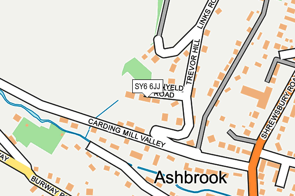 SY6 6JJ map - OS OpenMap – Local (Ordnance Survey) SY6 6JJ map - OS OpenMap – Local (Ordnance Survey)