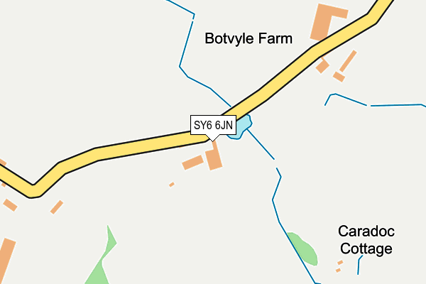 SY6 6JN map - OS OpenMap – Local (Ordnance Survey)