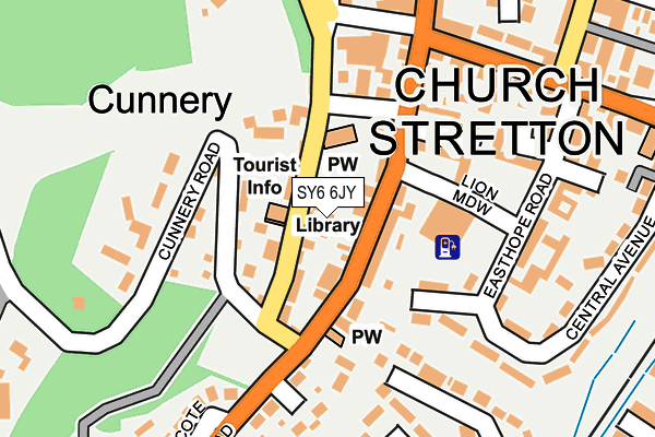 SY6 6JY map - OS OpenMap – Local (Ordnance Survey) SY6 6JY map - OS OpenMap – Local (Ordnance Survey)