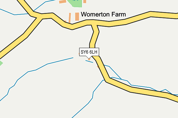 SY6 6LH map - OS OpenMap – Local (Ordnance Survey) SY6 6LH map - OS OpenMap – Local (Ordnance Survey)