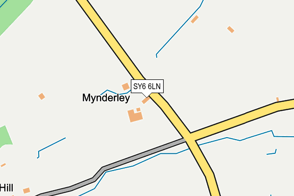 SY6 6LN map - OS OpenMap – Local (Ordnance Survey) SY6 6LN map - OS OpenMap – Local (Ordnance Survey)