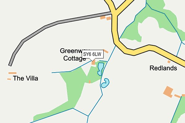 SY6 6LW map - OS OpenMap – Local (Ordnance Survey) SY6 6LW map - OS OpenMap – Local (Ordnance Survey)