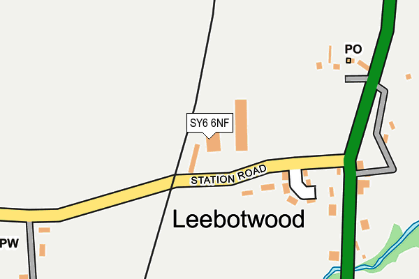 SY6 6NF map - OS OpenMap – Local (Ordnance Survey) SY6 6NF map - OS OpenMap – Local (Ordnance Survey)