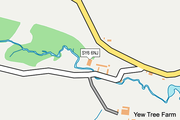 SY6 6NJ map - OS OpenMap – Local (Ordnance Survey) SY6 6NJ map - OS OpenMap – Local (Ordnance Survey)
