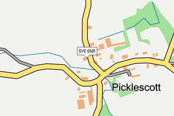SY6 6NR map - OS OpenMap – Local (Ordnance Survey) SY6 6NR map - OS OpenMap – Local (Ordnance Survey)