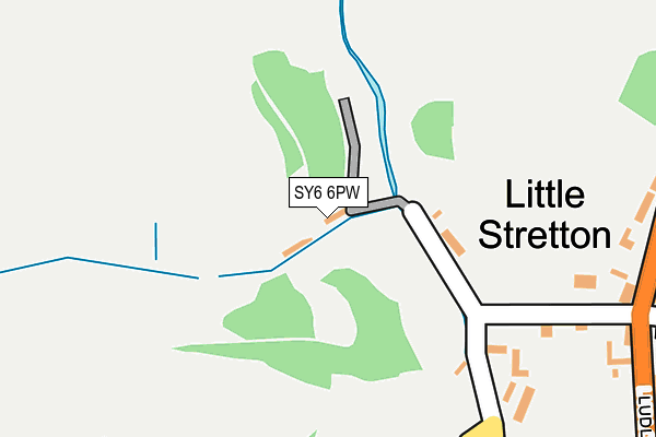 SY6 6PW map - OS OpenMap – Local (Ordnance Survey) SY6 6PW map - OS OpenMap – Local (Ordnance Survey)