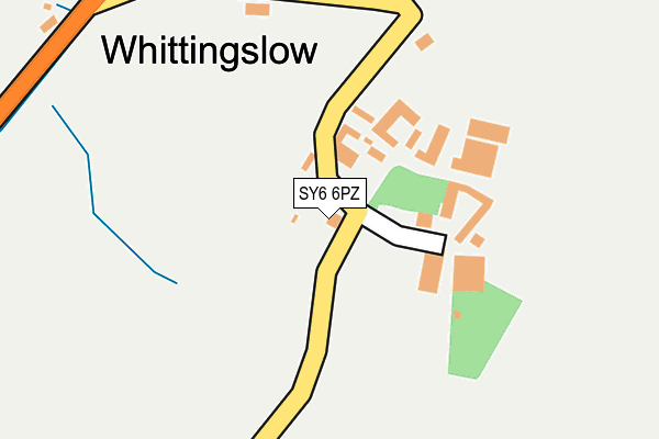 SY6 6PZ map - OS OpenMap – Local (Ordnance Survey) SY6 6PZ map - OS OpenMap – Local (Ordnance Survey)