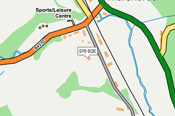 SY6 6QE map - OS OpenMap – Local (Ordnance Survey) SY6 6QE map - OS OpenMap – Local (Ordnance Survey)