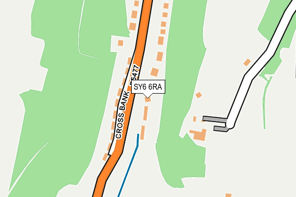 SY6 6RA map - OS OpenMap – Local (Ordnance Survey) SY6 6RA map - OS OpenMap – Local (Ordnance Survey)