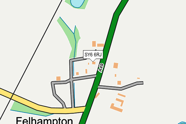 SY6 6RJ map - OS OpenMap – Local (Ordnance Survey) SY6 6RJ map - OS OpenMap – Local (Ordnance Survey)